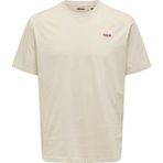 Only & Sons Erkek Yuvarlak Yaka Regular Fit Bej T-Shirt - 22033190