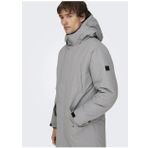Only & Sons Gri Erkek Kaban 22025871_ONSCARL LIFE PARKA OTW VD