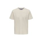 Only & Sons Kian Erkek Bej Tişört () 22028692-SLG