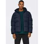 Only & Sons Koyu Lacivert Erkek Mont Onselıjah Pckt. Hood Jacket Otw Noo - XL