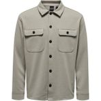 Only & Sons Normal Açık Füme Düz Erkek Gömlek Onsnewkodyl Overshırt Sweat Noos - XL
