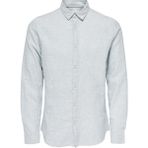 Only & Sons Normal Kalıp Düz Açık Mavi Erkek Gömlek - 22012321_ONSCAIDEN Life Ls Solid - XL