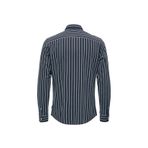 Only & Sons Normal Lacivert Çizgili Erkek Gömlek ONSBEN LIFE SLIM FLANNEL STRIPE LS