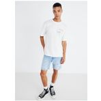 Only & Sons O Yaka Baskılı Beyaz Erkek T-Shirt ONSMANI LIFE RLX HIDEOUT SS TEE