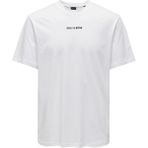 Only & Sons O Yaka Baskılı Kırık Beyaz Erkek T-Shirt Onslevı Lıfe Reg Text Ss Tee Noos - XL