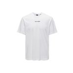 Only & Sons O Yaka Baskılı Kırık Beyaz Erkek T-Shirt ONSLEVI LIFE REG TEXT SS TEE NOOS