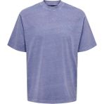 Only & Sons O Yaka Baskılı Mavi - Mor Erkek T-Shirt ONSMORGAN LIFE RLX GRADIANT SS TEE