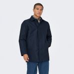 Only & Sons Only&Sons Hall Coat Erkek Lacivert Klasik Yaka Kaban