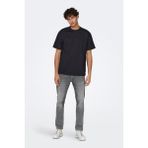 Only & Sons Only&Sons ONSFRED LIFE RLX SS TEE N Siyah Erkek Kısa Kol T-Shirt