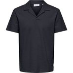 Only & Sons Only&Sons ONSKIAN REG SEERSUCKER RE Lacivert Erkek Kısa Kol T-Shirt