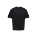 Only & Sons Onsaaron Life Rlx SS Tee Erkek T-Shirt Siyah (22030568)