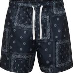 Only & Sons Onsbasıle Life Erkek Deniz Şortu Desenli Rahat Yazlık Regular Fit - Siyah - XL