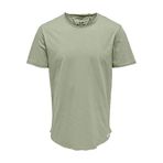 Only & Sons Onsbenne Bisiklet Yaka T-Shirt, S, 81634202322017822, Yeşil, Erkek