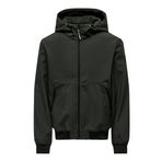 ONLY & SONS Onsbowie Softshell Bomber OTW Softshell erkek montu, Peat, L