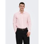 Only & Sons ONSCAIDEN LIFE LS Erkek Kırmızı Keten Karışım Gömlek, M Beden
