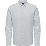 Only & Sons Onscaıden Ls Solıd Keten Gömlek Noos Erkek Gömleği - Beden L - Açık Mavi