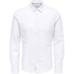 Only & Sons Onscaiden Ls Solid Linen Shirt Noos Erkek Gömlek - 2XL - Beyaz