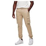 Only & Sons Onscam Stage Cargo Cuff Life 6687 Noos Koyu Bej Erkek Pantolon