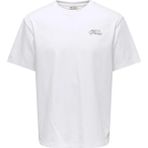 Only & Sons Onscaspian Airflex Process Boxy Ss Tee Erkek T-Shirt Beyaz (22037486) - Bright White - M
