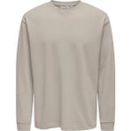Only & Sons Onscaspian Airlfex Rlx Ls Tee Noos Erkek Tişört Gri (22031941)