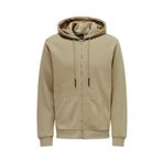 Only & Sons Onsceres Zip Thr. Hoodıe Sweat Noos Erkek Kahverengi Sweatshirt - 22018684