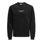 Only & Sons Onscurated Reg Crew Neck Sweat Black Erkek Sweatshirt