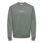Only & Sons Onscurated Reg Crew Neck Sweat Castor Gray Erkek Sweatshirt