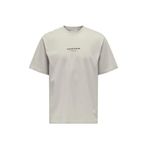 Only & Sons Onscurated Rlx Print Kısa Kollu T-Shirt, XL, OS22039102, Gri, Erkek