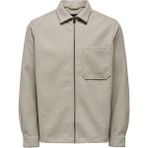 Only & Sons Onsdal Ovr Zıp Ls Shırt Erkek Gri Uk Gömlek - 22026312 - 2XL