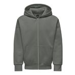 Only & Sons Onsdan Life Rlx Heavy Zip Hoodie Noos Castor Gray Erkek Sweatshirt