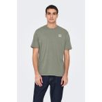 Only & Sons Onsdawson Erkek Regular Fit Kısa Kollu T-Shirt | Günlük Kullanım - Açık Yeşil - XL