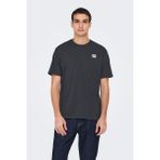 Only & Sons Onsdawson Erkek Regular Fit Kısa Kollu T-Shirt | Günlük Kullanım - Antrasit