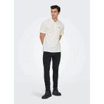 Only & Sons Onsdawson Reg Ss Polo Shirt Vd Erkek Polo T-Shirt Kırık Beyaz (22036883) - 2XL