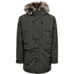 Only & Sons Onsdrew Fu Koyu Yeşil Erkek Parka 22028552 - XL
