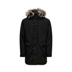 Only & Sons Onsdrew Fu Siyah Erkek Parka 22028552, L