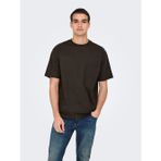 Only & Sons Onsfred Lıfe Rlx Ss Tee Noos Erkek Black T-Shirt - 22022532