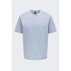 Only & Sons Onsfred Lıfe Rlx Ss Tee Noos Erkek Mavi T-Shirt - 22022532 - XS