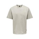 Only & Sons Onsfred Rlx Ss Tee Noos Erkek Tişört, Gümüş Astar, S