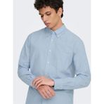 Only & Sons Onsgaton Reg Ls Shırt 0360 Frml Erkek Mavi Gömlek - 22034511