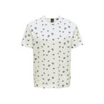 Only & Sons Onskendall Reg Ditsy Ss Tee Cloud Dancer T-Shirt, L, 5003173253, Beyaz, Erkek