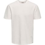Only & Sons Onskian Pamuklu Regular Fit Bisiklet Yaka T Shirt Erkek T Shirt 22028692 - Ekru - XS