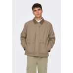 Only & Sons Onskosmo Regular Fit Ceket Yaka Mont Erkek Mont 22031626 - Bej