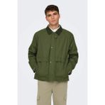 Only & Sons Onskosmo Regular Fit Ceket Yaka Mont Erkek Mont 22031626 - Olive - 2XL