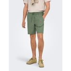 Only & Sons Onslınus 0007 Cot Lın Shorts Noos Erkek Yeşil Şort - 22024967