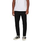 Only & Sons Onslinus Crop 0007 Cot Lin Pnt Noos Siyah Erkek Pantolon