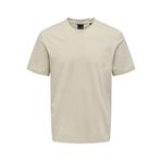 Only & Sons ONSMAX LIFE REG SS STITCH TEE NOOS Erkek Tişört, Pelican, S