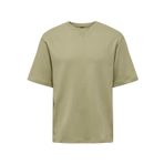 Only & Sons Onsmoab Life Rlx Ss Sweat Soluk Yeşil Erkek Sweatshirt