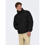 Only & Sons Onspack Lıfe Puffer Jacket Otw Erkek Siyah Mont - 22034718