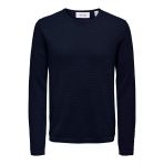 Only & Sons Onspanter Reg 12 Struc Crew Knıt Noos Erkek Mavi Kazak - 22016980