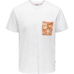 Only & Sons Onsperry Lıfe Reg Leaf Ss Pockettee Beyaz Erkek T-Shirt 22025286 - XL